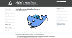 Desktop Screenshot of blog.alphasmanifesto.com