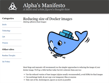 Tablet Screenshot of blog.alphasmanifesto.com